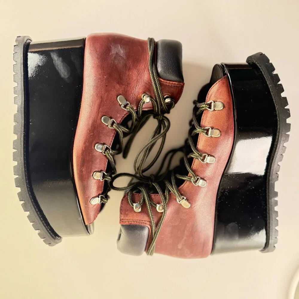 Sacai Hiking Boots Sandal Platforms - Picture 2 of 7